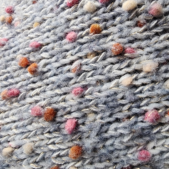 Lauren Conrad Turtleneck Cropped Knit Pom Pom Sweater - Picture 4 of 8